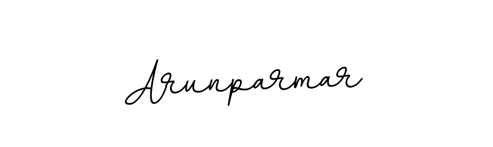 How to make Arunparmar name signature. Use BallpointsItalic-DORy9 style for creating short signs online. This is the latest handwritten sign. Arunparmar signature style 11 images and pictures png