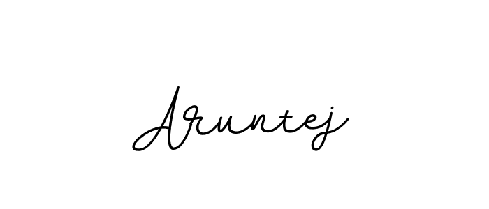 It looks lik you need a new signature style for name Aruntej. Design unique handwritten (BallpointsItalic-DORy9) signature with our free signature maker in just a few clicks. Aruntej signature style 11 images and pictures png