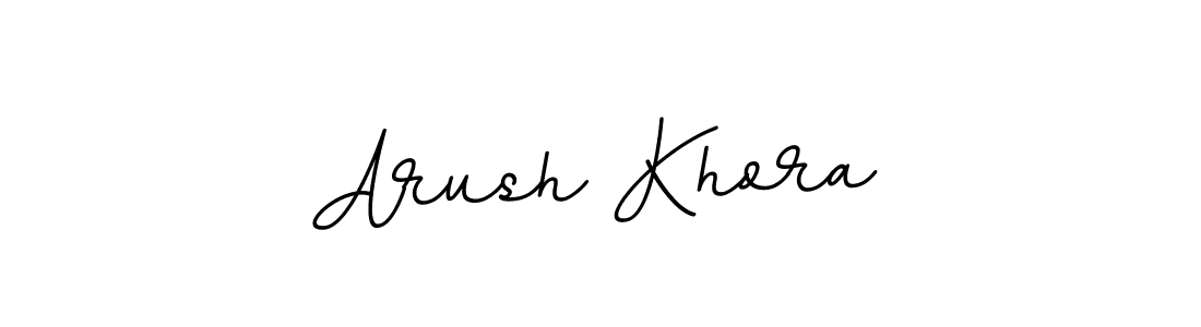 Make a beautiful signature design for name Arush Khora. With this signature (BallpointsItalic-DORy9) style, you can create a handwritten signature for free. Arush Khora signature style 11 images and pictures png
