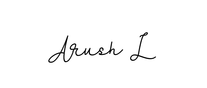 Make a beautiful signature design for name Arush L. With this signature (BallpointsItalic-DORy9) style, you can create a handwritten signature for free. Arush L signature style 11 images and pictures png