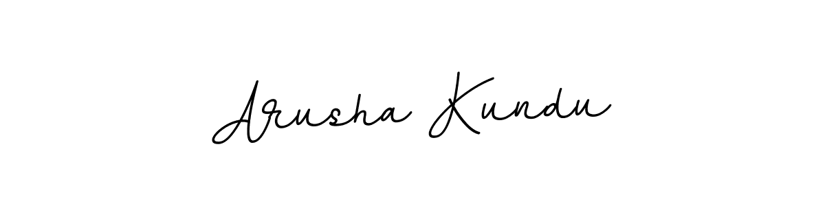 Use a signature maker to create a handwritten signature online. With this signature software, you can design (BallpointsItalic-DORy9) your own signature for name Arusha Kundu. Arusha Kundu signature style 11 images and pictures png