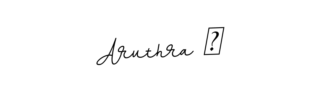Use a signature maker to create a handwritten signature online. With this signature software, you can design (BallpointsItalic-DORy9) your own signature for name Aruthra ♡. Aruthra ♡ signature style 11 images and pictures png