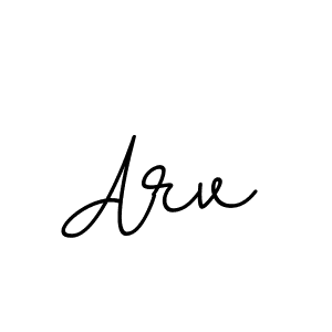 How to make Arv name signature. Use BallpointsItalic-DORy9 style for creating short signs online. This is the latest handwritten sign. Arv signature style 11 images and pictures png