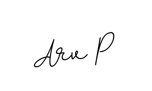 Arv P stylish signature style. Best Handwritten Sign (BallpointsItalic-DORy9) for my name. Handwritten Signature Collection Ideas for my name Arv P. Arv P signature style 11 images and pictures png