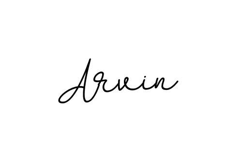 Design your own signature with our free online signature maker. With this signature software, you can create a handwritten (BallpointsItalic-DORy9) signature for name Arvin. Arvin signature style 11 images and pictures png