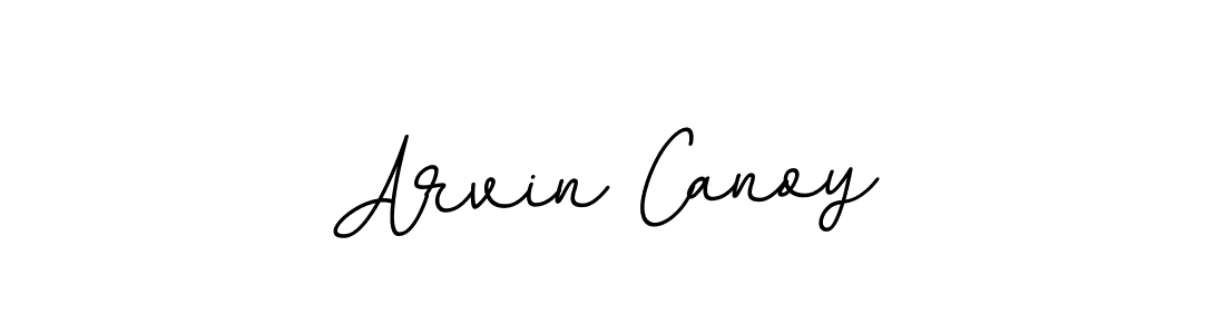 You should practise on your own different ways (BallpointsItalic-DORy9) to write your name (Arvin Canoy) in signature. don't let someone else do it for you. Arvin Canoy signature style 11 images and pictures png