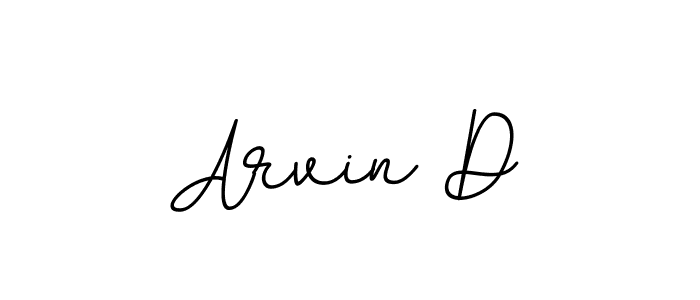 Design your own signature with our free online signature maker. With this signature software, you can create a handwritten (BallpointsItalic-DORy9) signature for name Arvin D. Arvin D signature style 11 images and pictures png