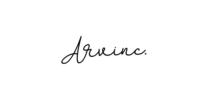 Create a beautiful signature design for name Arvinc.. With this signature (BallpointsItalic-DORy9) fonts, you can make a handwritten signature for free. Arvinc. signature style 11 images and pictures png