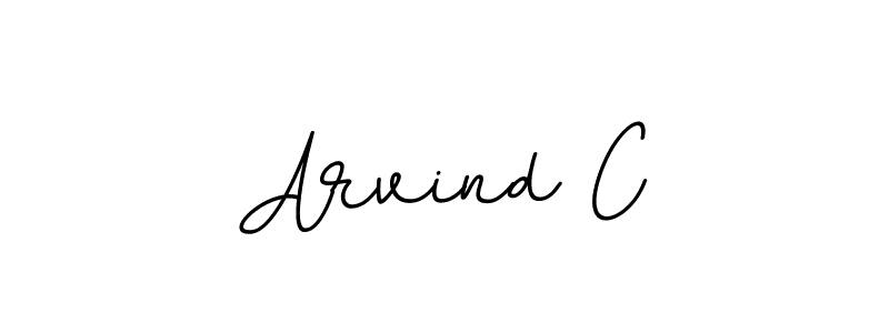 Arvind C stylish signature style. Best Handwritten Sign (BallpointsItalic-DORy9) for my name. Handwritten Signature Collection Ideas for my name Arvind C. Arvind C signature style 11 images and pictures png