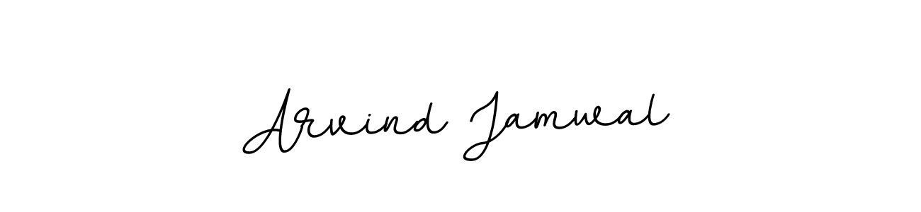 Use a signature maker to create a handwritten signature online. With this signature software, you can design (BallpointsItalic-DORy9) your own signature for name Arvind Jamwal. Arvind Jamwal signature style 11 images and pictures png