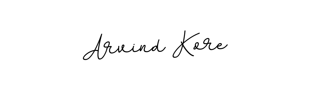 Design your own signature with our free online signature maker. With this signature software, you can create a handwritten (BallpointsItalic-DORy9) signature for name Arvind Kore. Arvind Kore signature style 11 images and pictures png