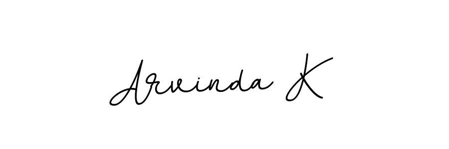 Use a signature maker to create a handwritten signature online. With this signature software, you can design (BallpointsItalic-DORy9) your own signature for name Arvinda K. Arvinda K signature style 11 images and pictures png