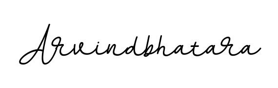 The BallpointsItalic-DORy9 typeface gives name Arvindbhatara a refined look. Suitable for certificates, diplomas, and official verification. Arvindbhatara signature style 11 images and pictures png