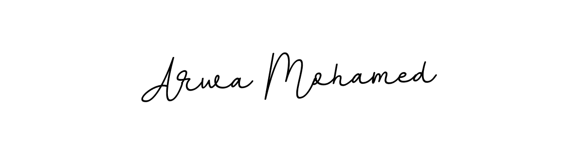 You should practise on your own different ways (BallpointsItalic-DORy9) to write your name (Arwa Mohamed) in signature. don't let someone else do it for you. Arwa Mohamed signature style 11 images and pictures png