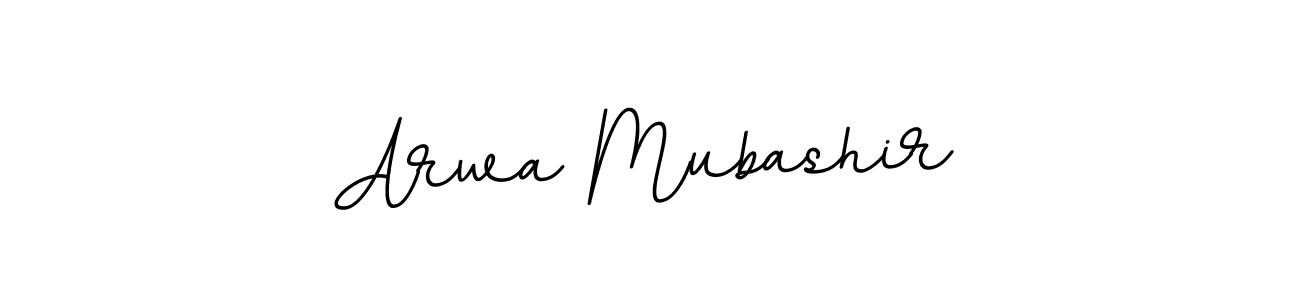 Make a beautiful signature design for name Arwa Mubashir. With this signature (BallpointsItalic-DORy9) style, you can create a handwritten signature for free. Arwa Mubashir signature style 11 images and pictures png