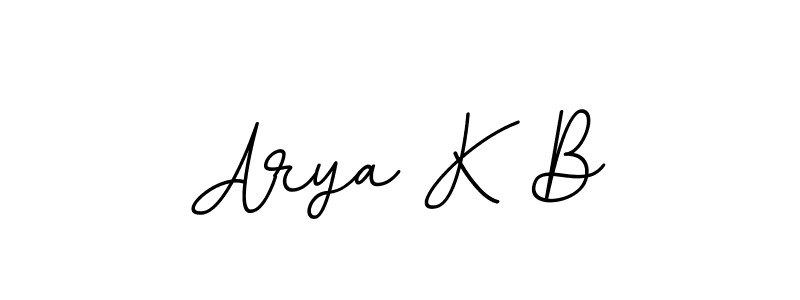 Also we have Arya K B name is the best signature style. Create professional handwritten signature collection using BallpointsItalic-DORy9 autograph style. Arya K B signature style 11 images and pictures png