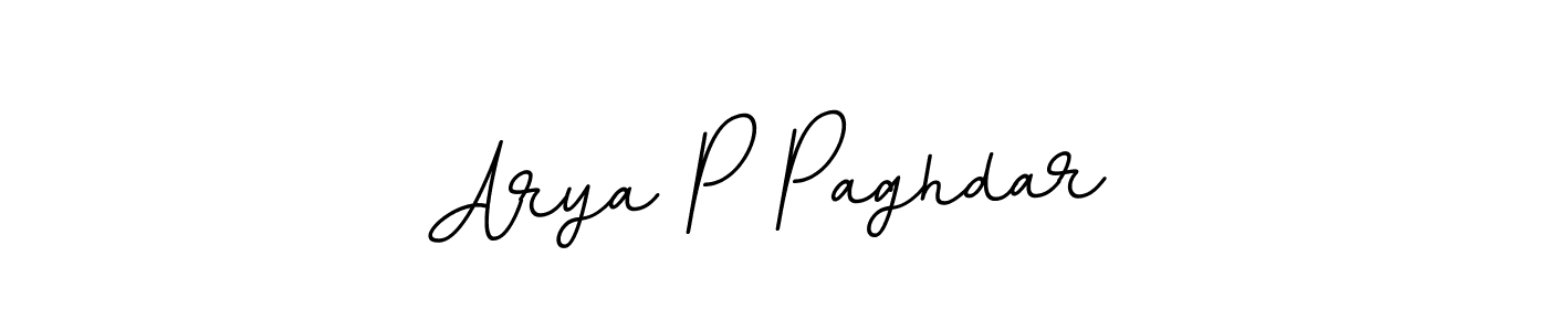 How to make Arya P Paghdar name signature. Use BallpointsItalic-DORy9 style for creating short signs online. This is the latest handwritten sign. Arya P Paghdar signature style 11 images and pictures png