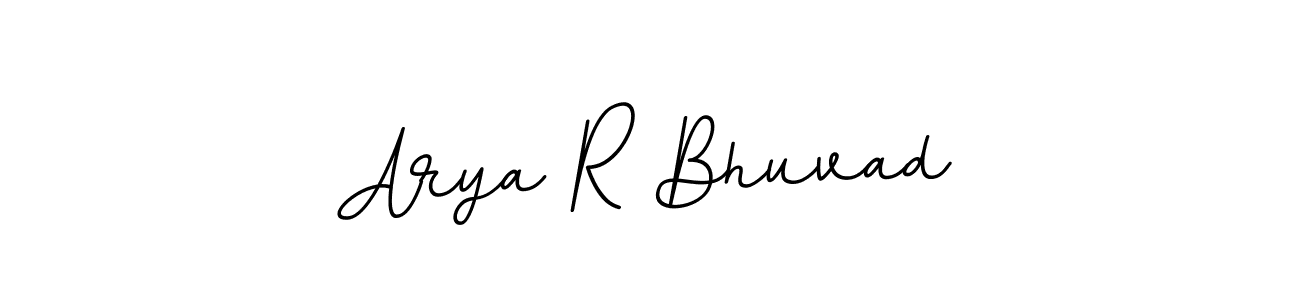 Use a signature maker to create a handwritten signature online. With this signature software, you can design (BallpointsItalic-DORy9) your own signature for name Arya R Bhuvad. Arya R Bhuvad signature style 11 images and pictures png