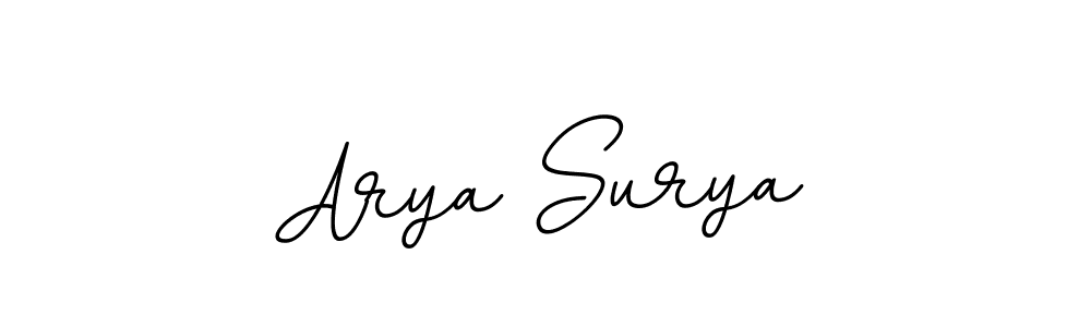 Create a beautiful signature design for name Arya Surya. With this signature (BallpointsItalic-DORy9) fonts, you can make a handwritten signature for free. Arya Surya signature style 11 images and pictures png