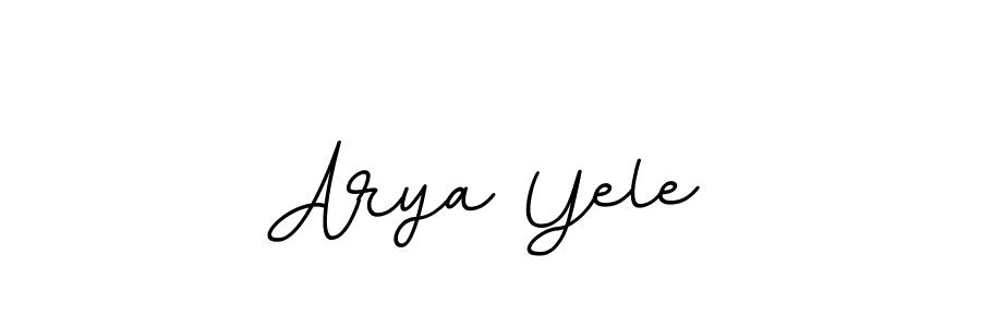 Make a beautiful signature design for name Arya Yele. With this signature (BallpointsItalic-DORy9) style, you can create a handwritten signature for free. Arya Yele signature style 11 images and pictures png