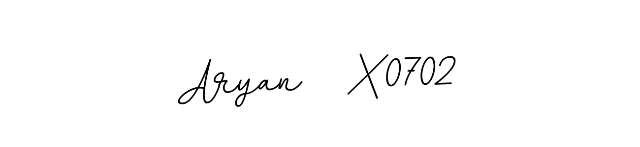 The best way (BallpointsItalic-DORy9) to make a short signature is to pick only two or three words in your name. The name Aryan   X0702 include a total of six letters. For converting this name. Aryan   X0702 signature style 11 images and pictures png