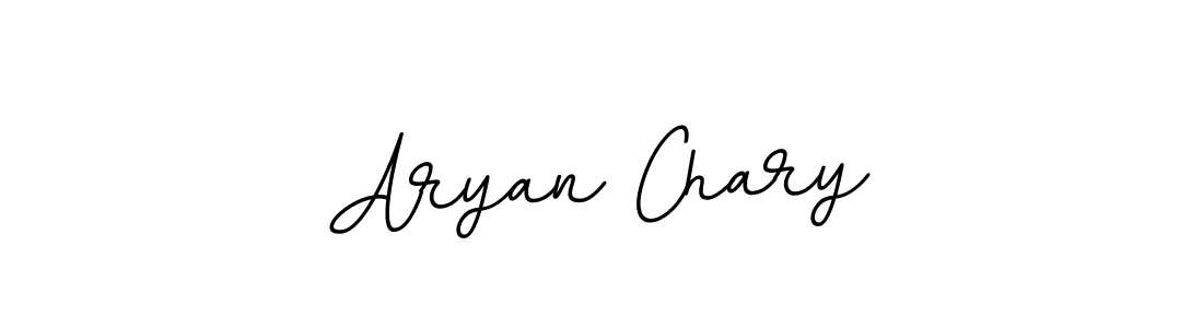 Use a signature maker to create a handwritten signature online. With this signature software, you can design (BallpointsItalic-DORy9) your own signature for name Aryan Chary. Aryan Chary signature style 11 images and pictures png