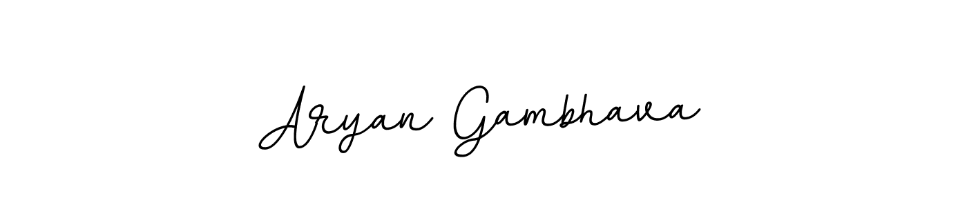 It looks lik you need a new signature style for name Aryan Gambhava. Design unique handwritten (BallpointsItalic-DORy9) signature with our free signature maker in just a few clicks. Aryan Gambhava signature style 11 images and pictures png