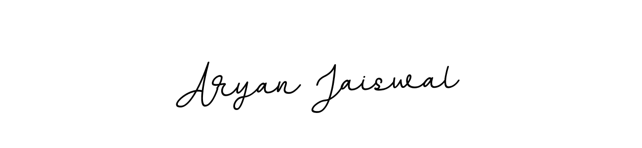 How to make Aryan Jaiswal name signature. Use BallpointsItalic-DORy9 style for creating short signs online. This is the latest handwritten sign. Aryan Jaiswal signature style 11 images and pictures png