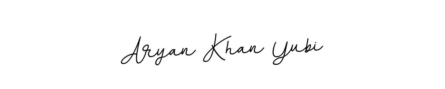Aryan Khan Yubi stylish signature style. Best Handwritten Sign (BallpointsItalic-DORy9) for my name. Handwritten Signature Collection Ideas for my name Aryan Khan Yubi. Aryan Khan Yubi signature style 11 images and pictures png