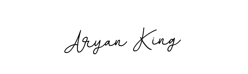 How to make Aryan King name signature. Use BallpointsItalic-DORy9 style for creating short signs online. This is the latest handwritten sign. Aryan King signature style 11 images and pictures png