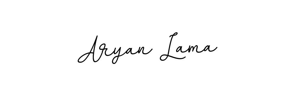 You should practise on your own different ways (BallpointsItalic-DORy9) to write your name (Aryan Lama) in signature. don't let someone else do it for you. Aryan Lama signature style 11 images and pictures png