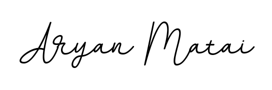 Enhance your business communications with Aryan Matai signature in BallpointsItalic-DORy9 lettering. Clean, modern, and universally compatible. Aryan Matai signature style 11 images and pictures png