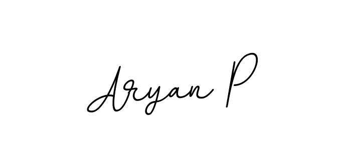 You should practise on your own different ways (BallpointsItalic-DORy9) to write your name (Aryan P) in signature. don't let someone else do it for you. Aryan P signature style 11 images and pictures png