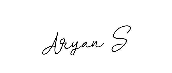 How to make Aryan S name signature. Use BallpointsItalic-DORy9 style for creating short signs online. This is the latest handwritten sign. Aryan S signature style 11 images and pictures png