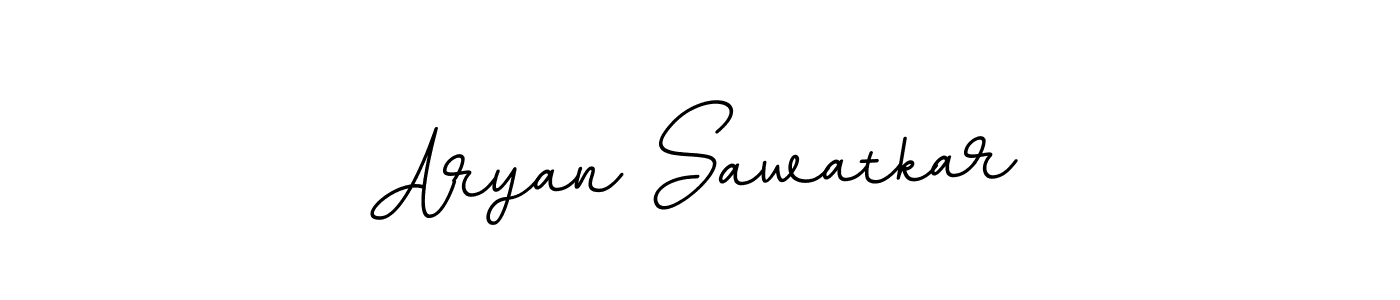 Use a signature maker to create a handwritten signature online. With this signature software, you can design (BallpointsItalic-DORy9) your own signature for name Aryan Sawatkar. Aryan Sawatkar signature style 11 images and pictures png