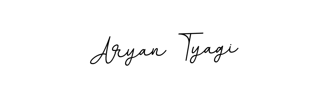 How to make Aryan Tyagi name signature. Use BallpointsItalic-DORy9 style for creating short signs online. This is the latest handwritten sign. Aryan Tyagi signature style 11 images and pictures png