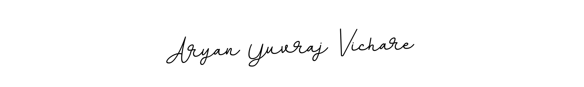 Make a beautiful signature design for name Aryan Yuvraj Vichare. With this signature (BallpointsItalic-DORy9) style, you can create a handwritten signature for free. Aryan Yuvraj Vichare signature style 11 images and pictures png