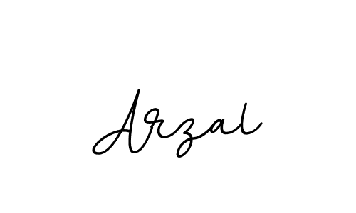 How to make Arzal name signature. Use BallpointsItalic-DORy9 style for creating short signs online. This is the latest handwritten sign. Arzal signature style 11 images and pictures png