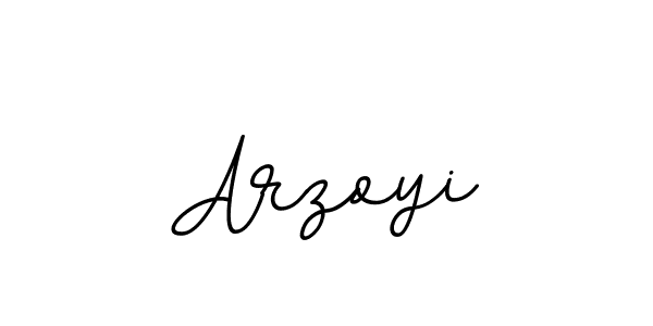 Use a signature maker to create a handwritten signature online. With this signature software, you can design (BallpointsItalic-DORy9) your own signature for name Arzoyi. Arzoyi signature style 11 images and pictures png