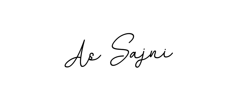 As Sajni stylish signature style. Best Handwritten Sign (BallpointsItalic-DORy9) for my name. Handwritten Signature Collection Ideas for my name As Sajni. As Sajni signature style 11 images and pictures png