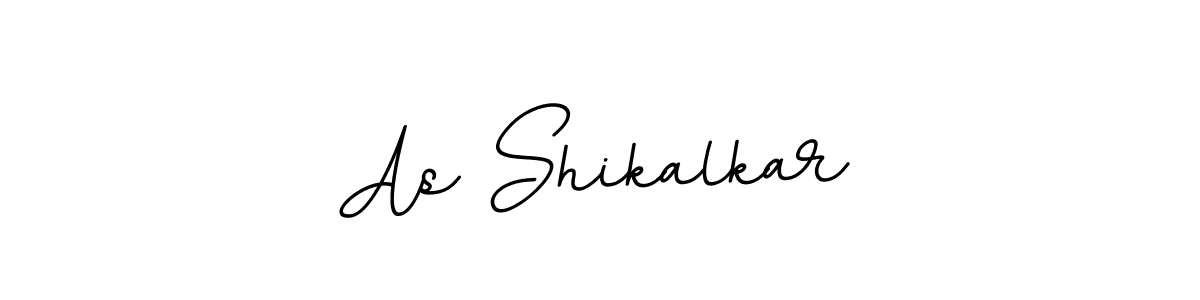 How to make As Shikalkar name signature. Use BallpointsItalic-DORy9 style for creating short signs online. This is the latest handwritten sign. As Shikalkar signature style 11 images and pictures png