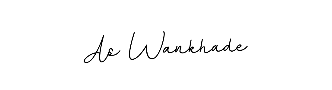 You should practise on your own different ways (BallpointsItalic-DORy9) to write your name (As Wankhade) in signature. don't let someone else do it for you. As Wankhade signature style 11 images and pictures png