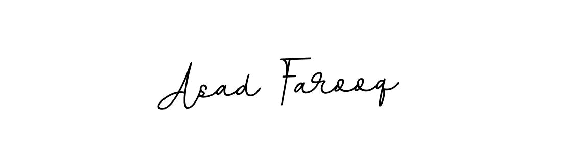 Use a signature maker to create a handwritten signature online. With this signature software, you can design (BallpointsItalic-DORy9) your own signature for name Asad Farooq. Asad Farooq signature style 11 images and pictures png