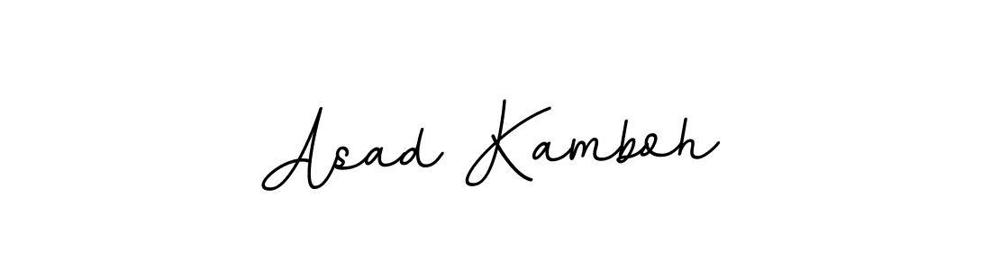 How to make Asad Kamboh name signature. Use BallpointsItalic-DORy9 style for creating short signs online. This is the latest handwritten sign. Asad Kamboh signature style 11 images and pictures png