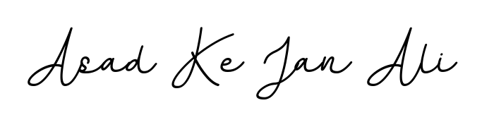 This is the best signature style for the Asad Ke Jan Ali name. Also you like these signature font (BallpointsItalic-DORy9). Mix name signature. Asad Ke Jan Ali signature style 11 images and pictures png