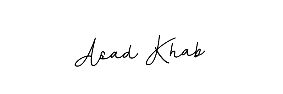 Asad Khab stylish signature style. Best Handwritten Sign (BallpointsItalic-DORy9) for my name. Handwritten Signature Collection Ideas for my name Asad Khab. Asad Khab signature style 11 images and pictures png