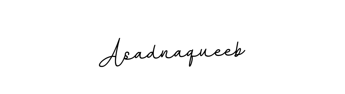 How to make Asadnaqueeb name signature. Use BallpointsItalic-DORy9 style for creating short signs online. This is the latest handwritten sign. Asadnaqueeb signature style 11 images and pictures png