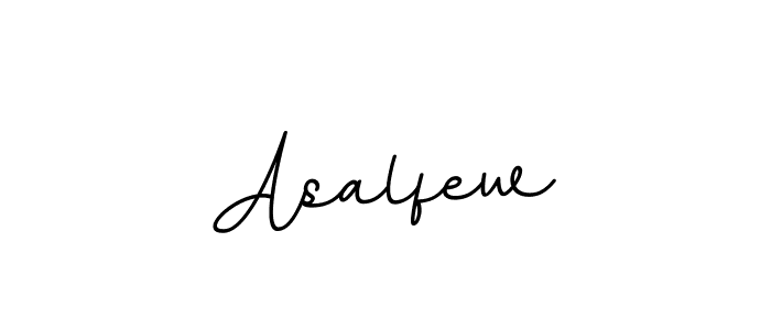The best way (BallpointsItalic-DORy9) to make a short signature is to pick only two or three words in your name. The name Asalfew include a total of six letters. For converting this name. Asalfew signature style 11 images and pictures png