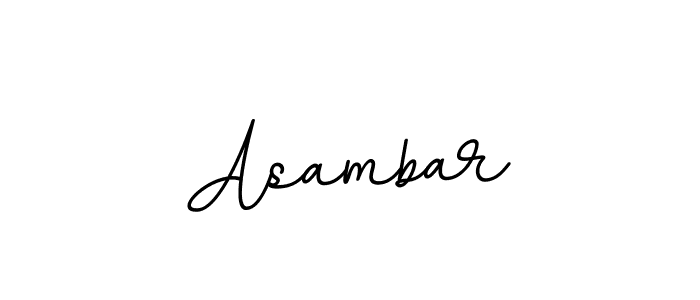 The best way (BallpointsItalic-DORy9) to make a short signature is to pick only two or three words in your name. The name Asambar include a total of six letters. For converting this name. Asambar signature style 11 images and pictures png