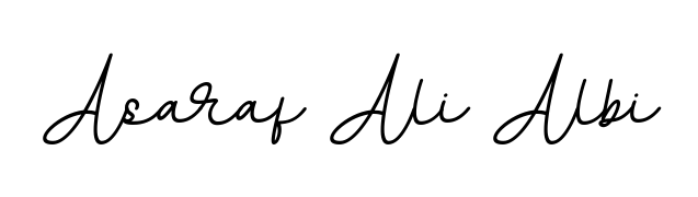 Create your official email sign-off with Asaraf Ali Albi name in BallpointsItalic-DORy9 style. Crisp, clean, and perfectly legible across all screens. Asaraf Ali Albi signature style 11 images and pictures png